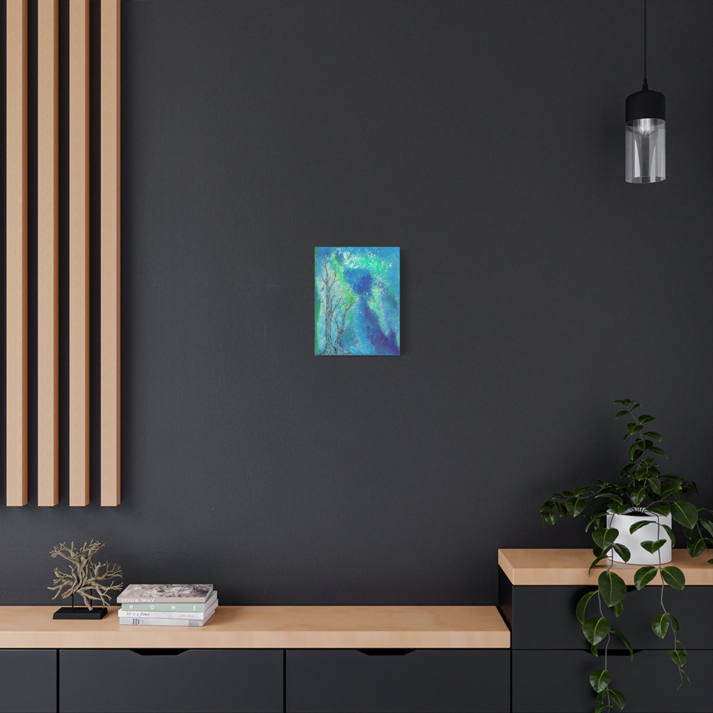 Titled "Into The Unknown" Abstract On Canvas