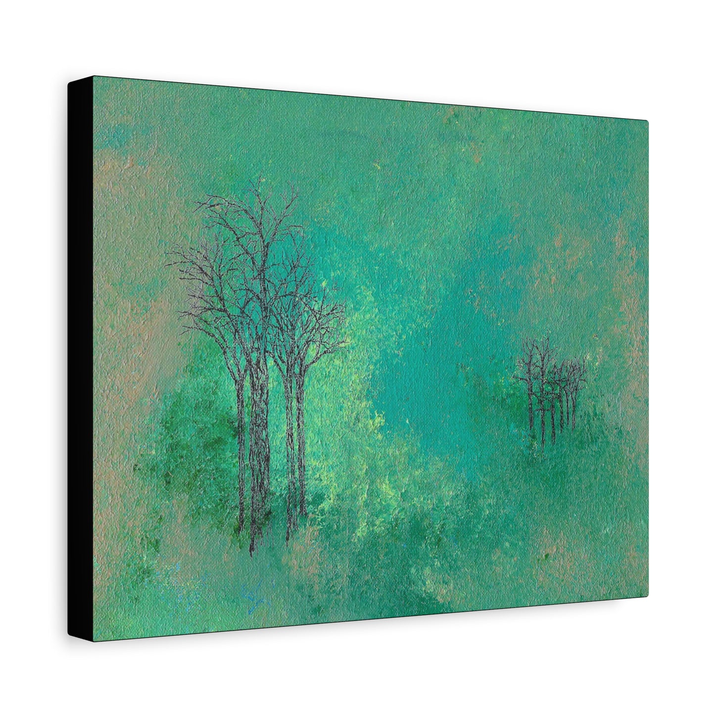 Titled "Trees In The Clouds" Abstract On Canvas