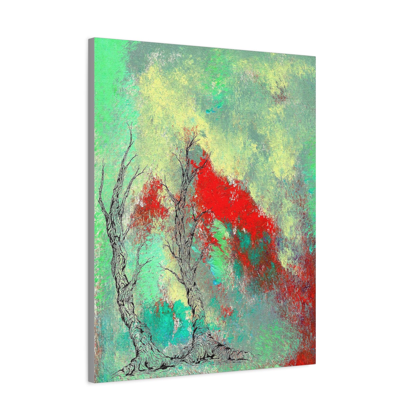 Titled "Retro Done This Way" Abstract On Canvas