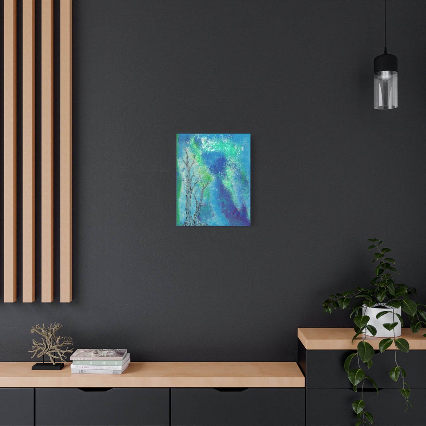 Titled "Into The Unknown" Abstract On Canvas