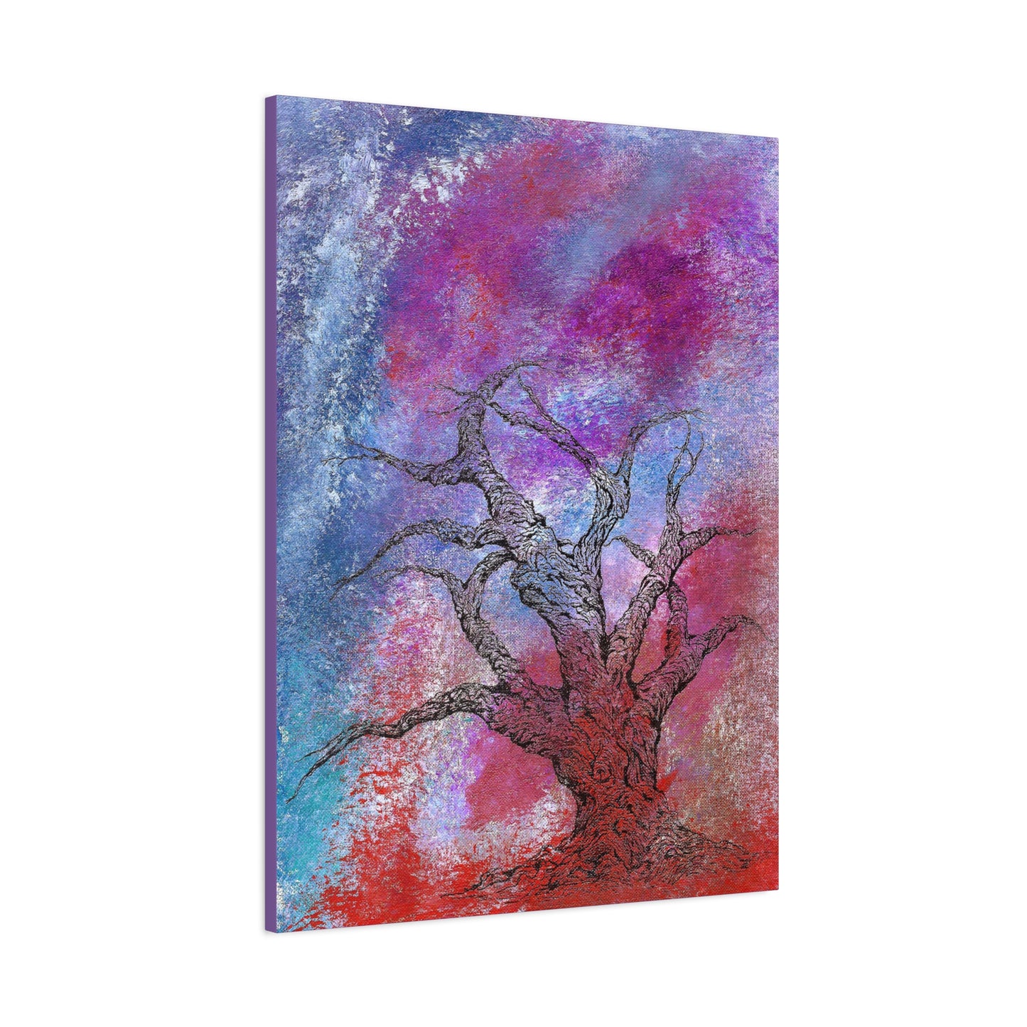 Titled "When Trees Dream" Abstract On Canvas