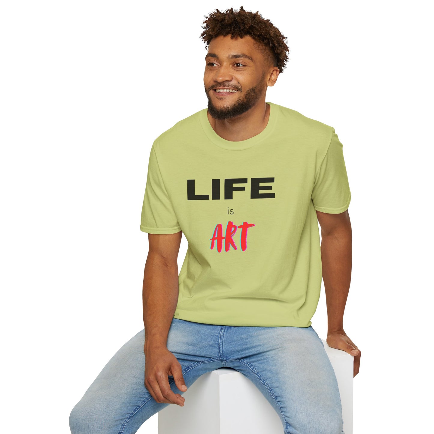 Graphic T-Shirt - Life Is Art Saying