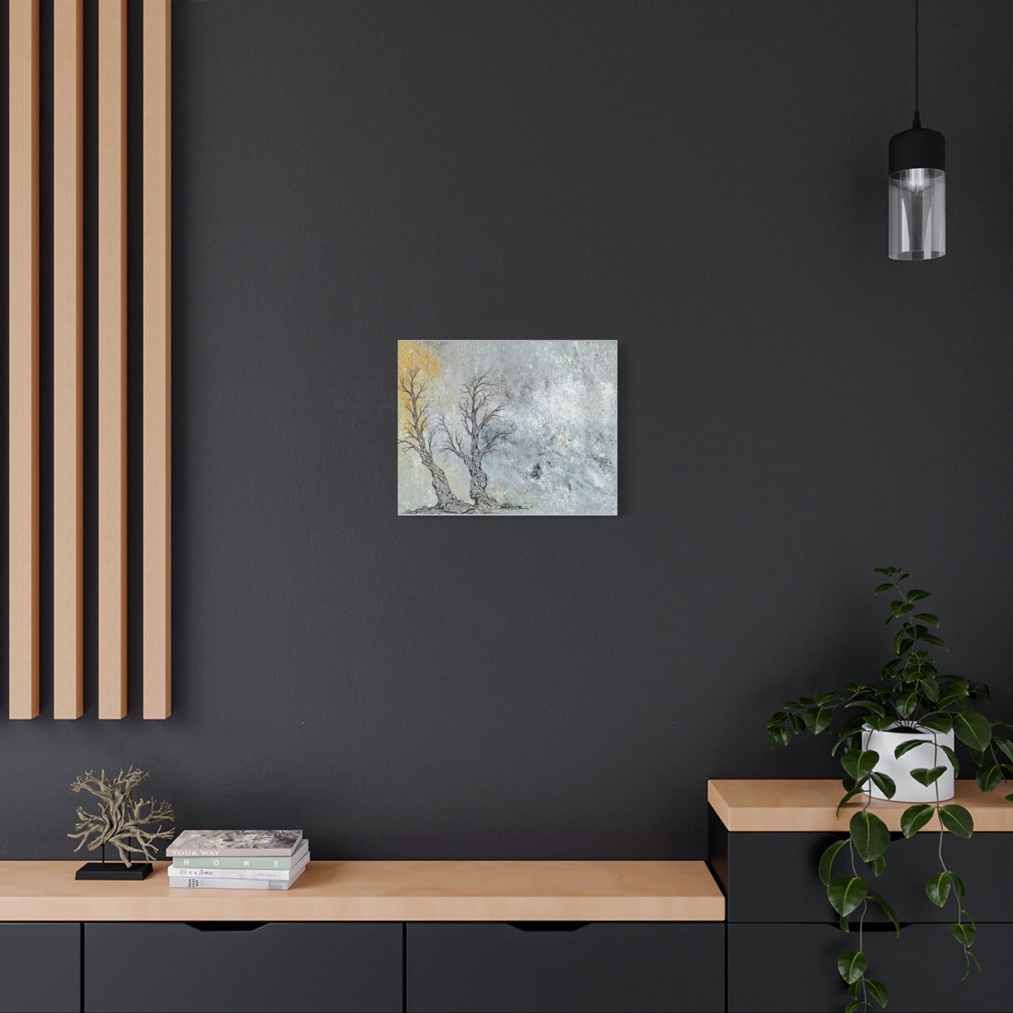 Titled "Trees In The Forest Of Life" Abstract On Canvas