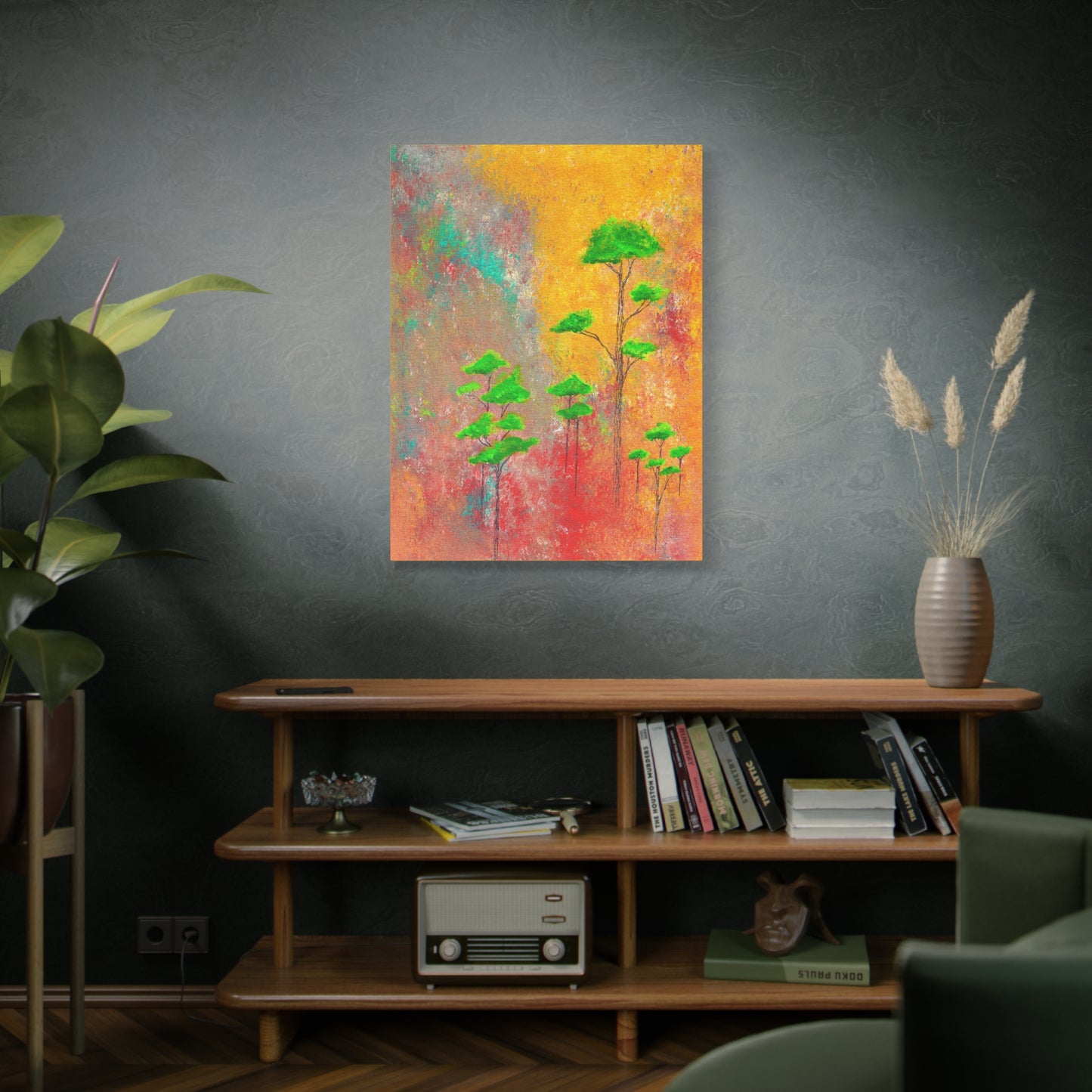 Titled "Afrika" Abstract On Canvas