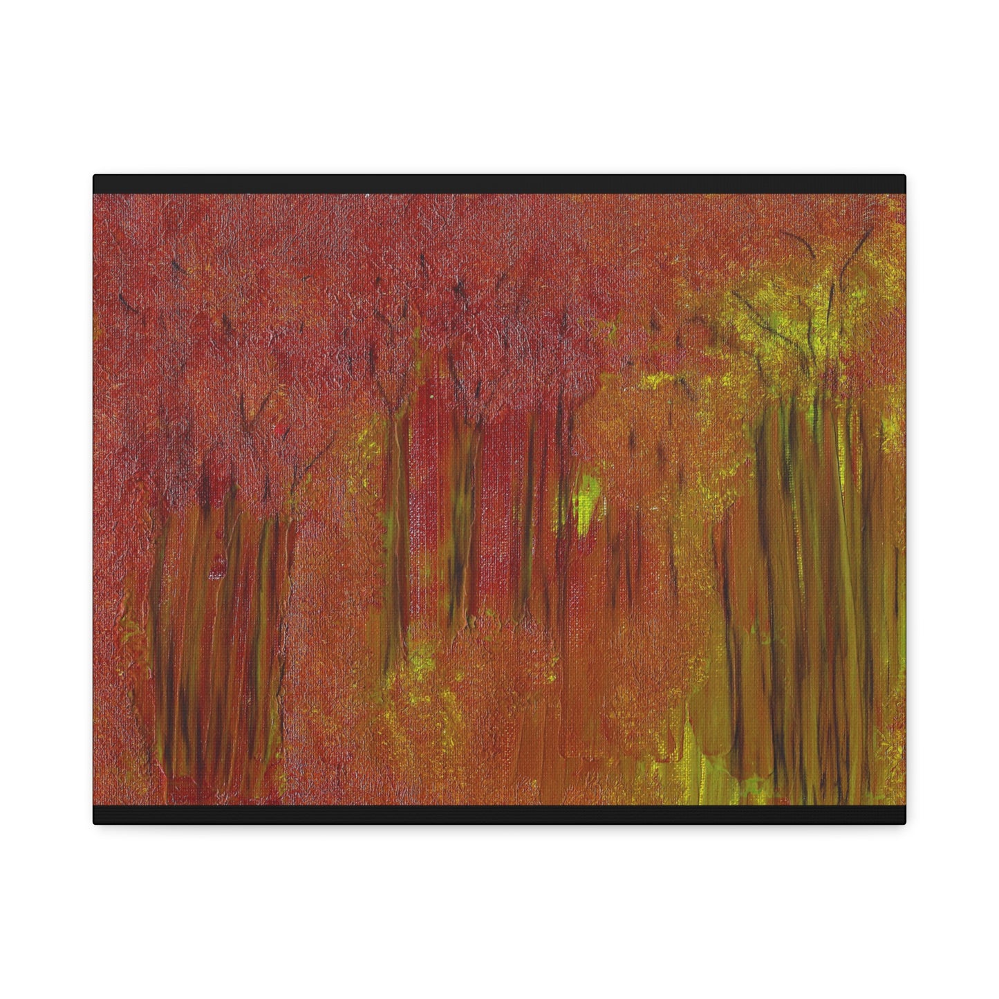 Titled "The Whispering Forest" Abstract On Canvas