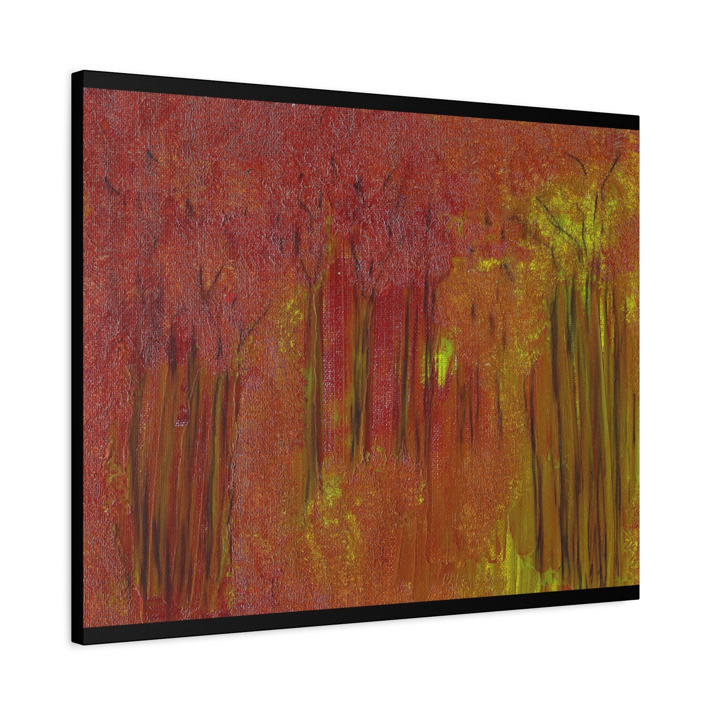 Titled "The Whispering Forest" Abstract On Canvas