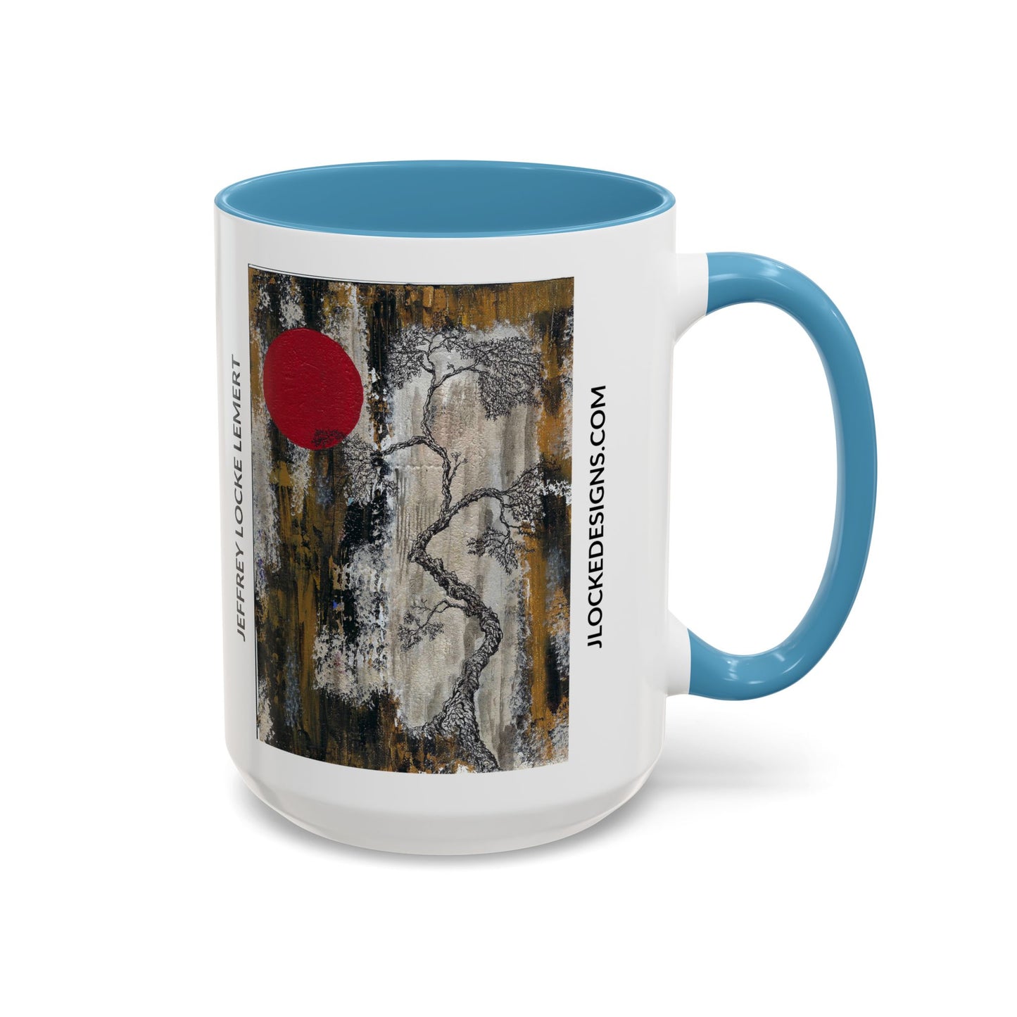 Coffee Mug With Original Art Design When The Red Moon Rises