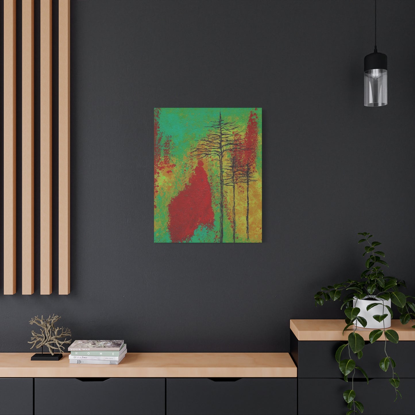 Titled "Density" Acrylic And Ink On Canvas