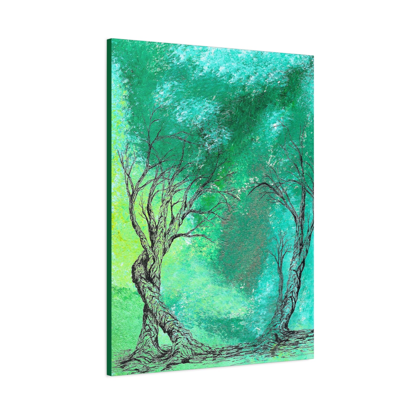 Titled "The Portal" Abstract On Canvas