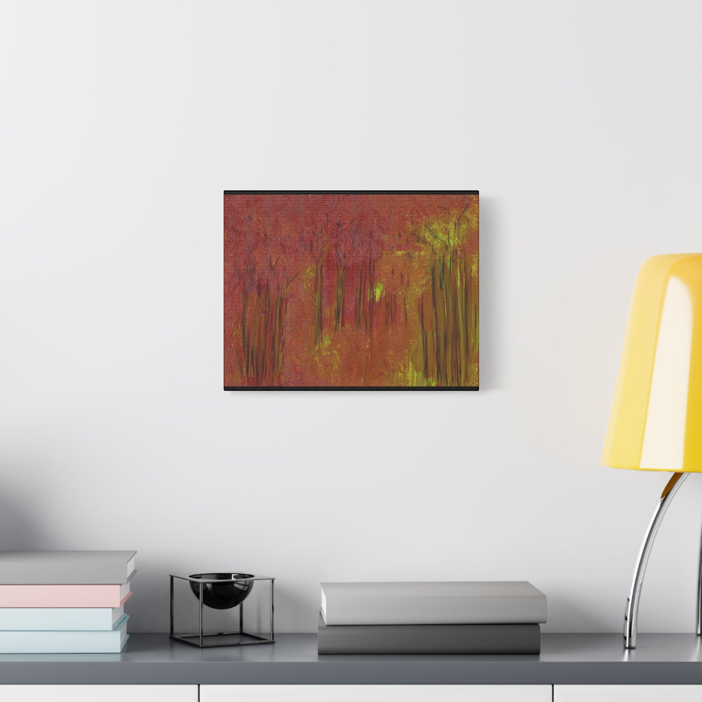 Titled "The Whispering Forest" Abstract On Canvas