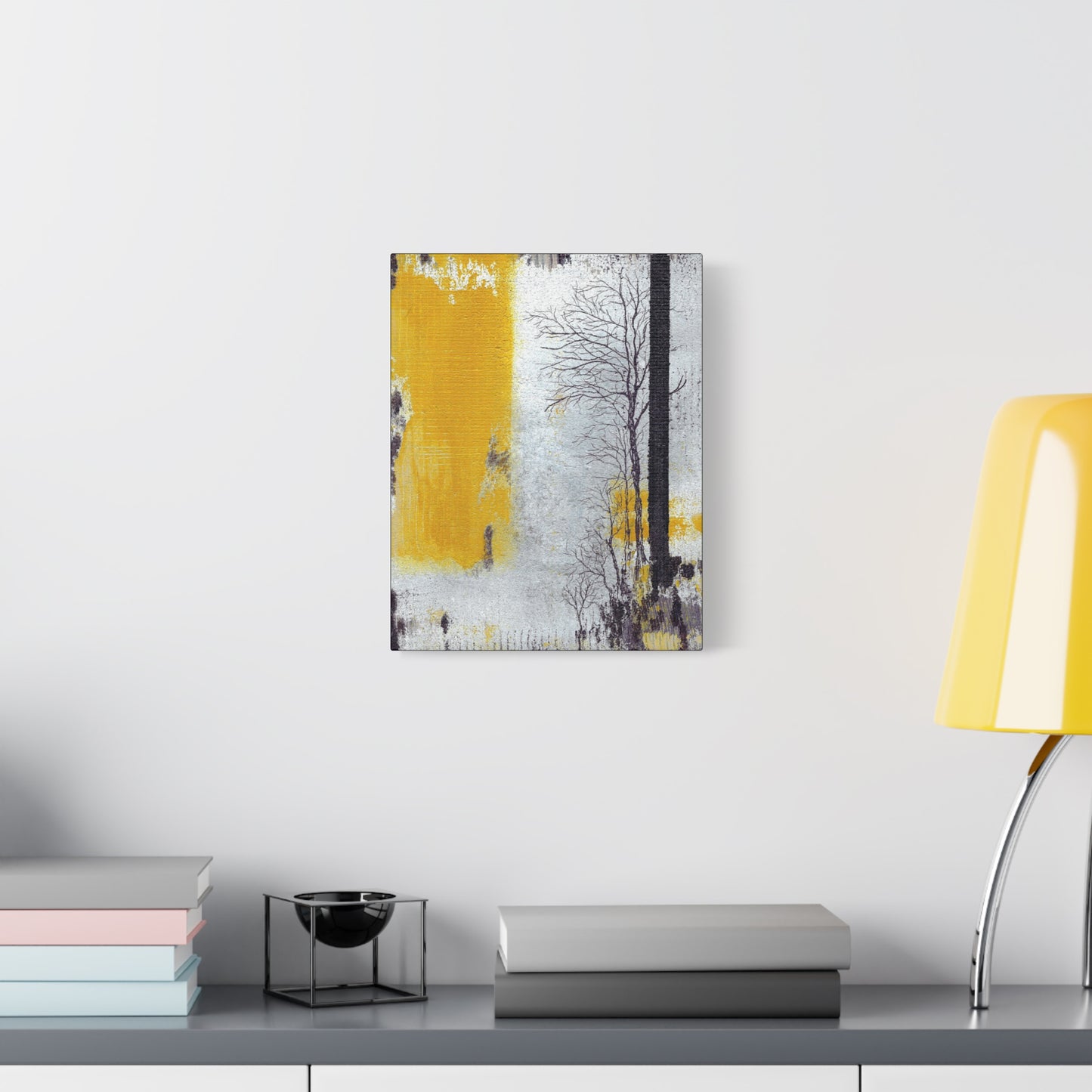 Titled "When The Sun Rises" Abstract On Canvas