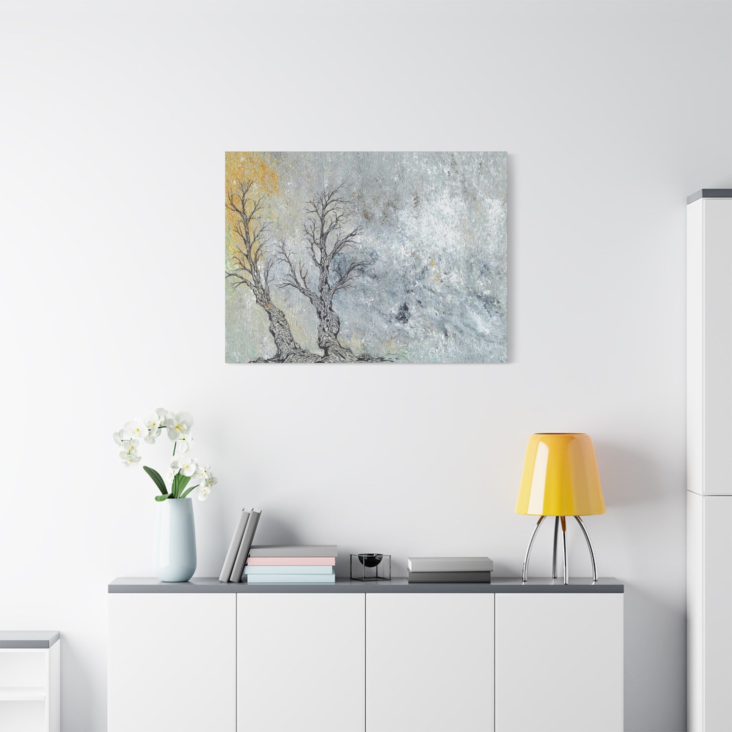 Titled "Trees In The Forest Of Life" Abstract On Canvas