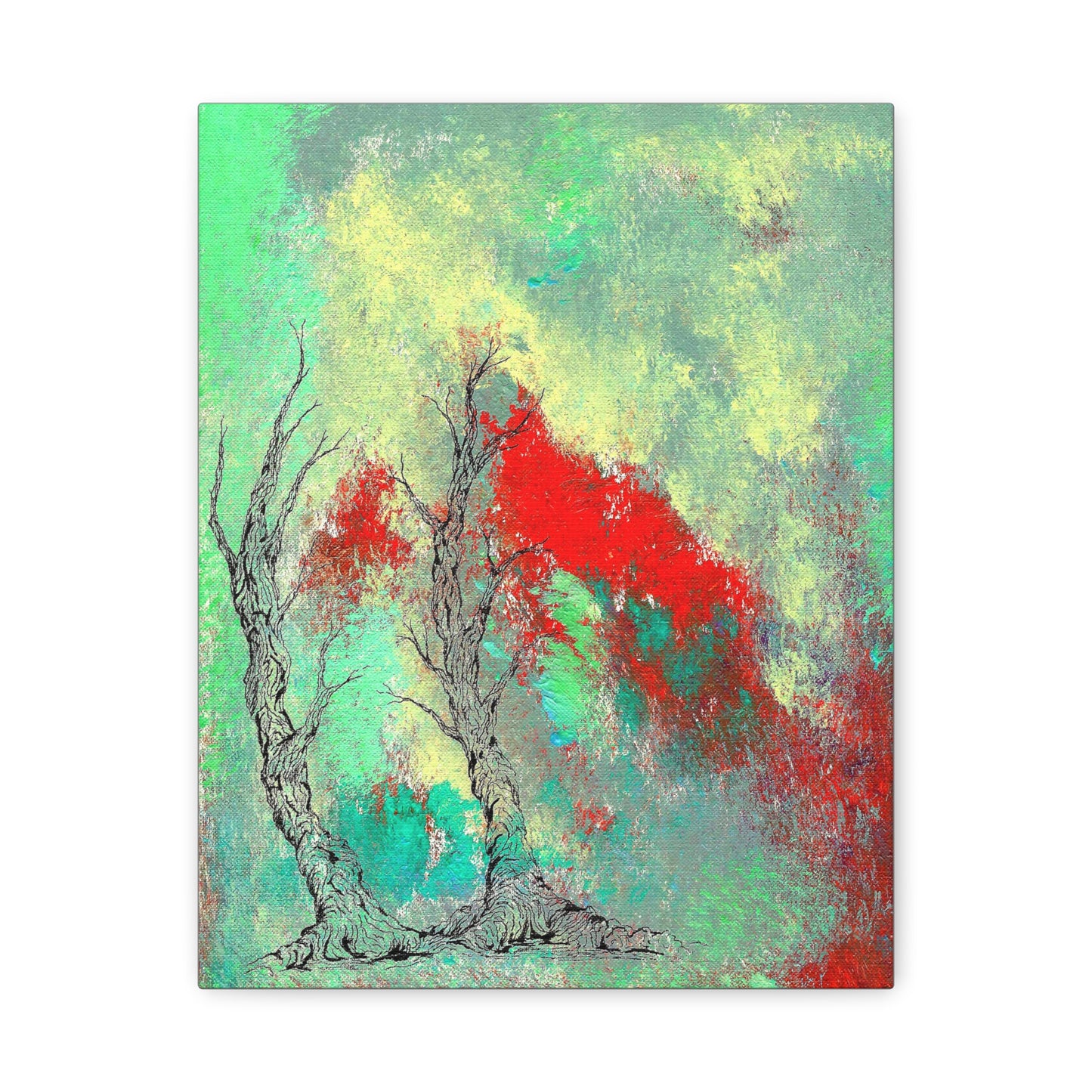 Titled "Retro Done This Way" Abstract On Canvas