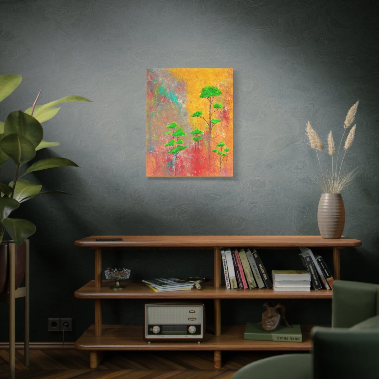 Titled "Afrika" Abstract On Canvas