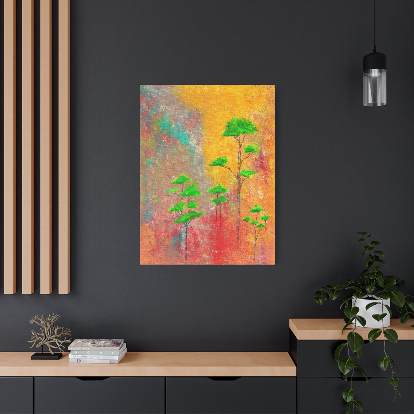 Titled "Afrika" Abstract On Canvas