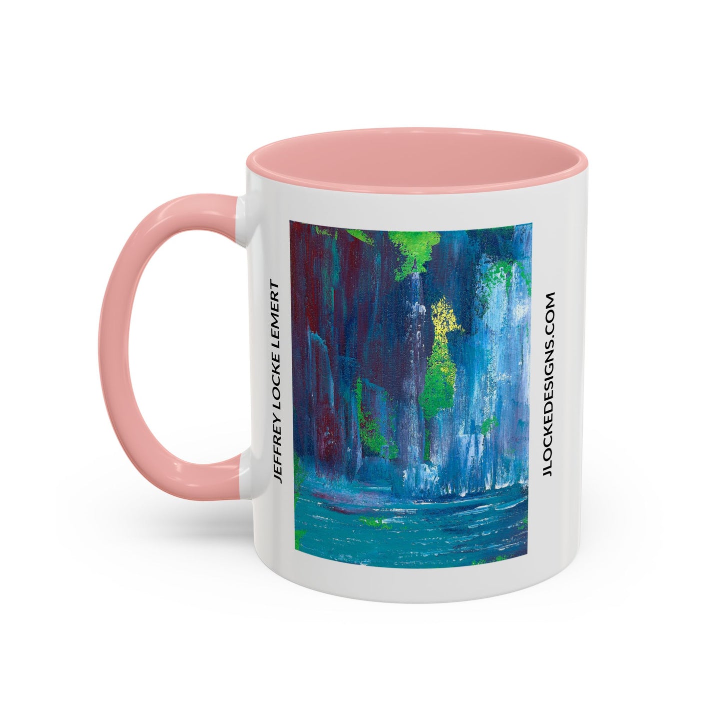 Coffee Mug With Original Art Design Waterfall