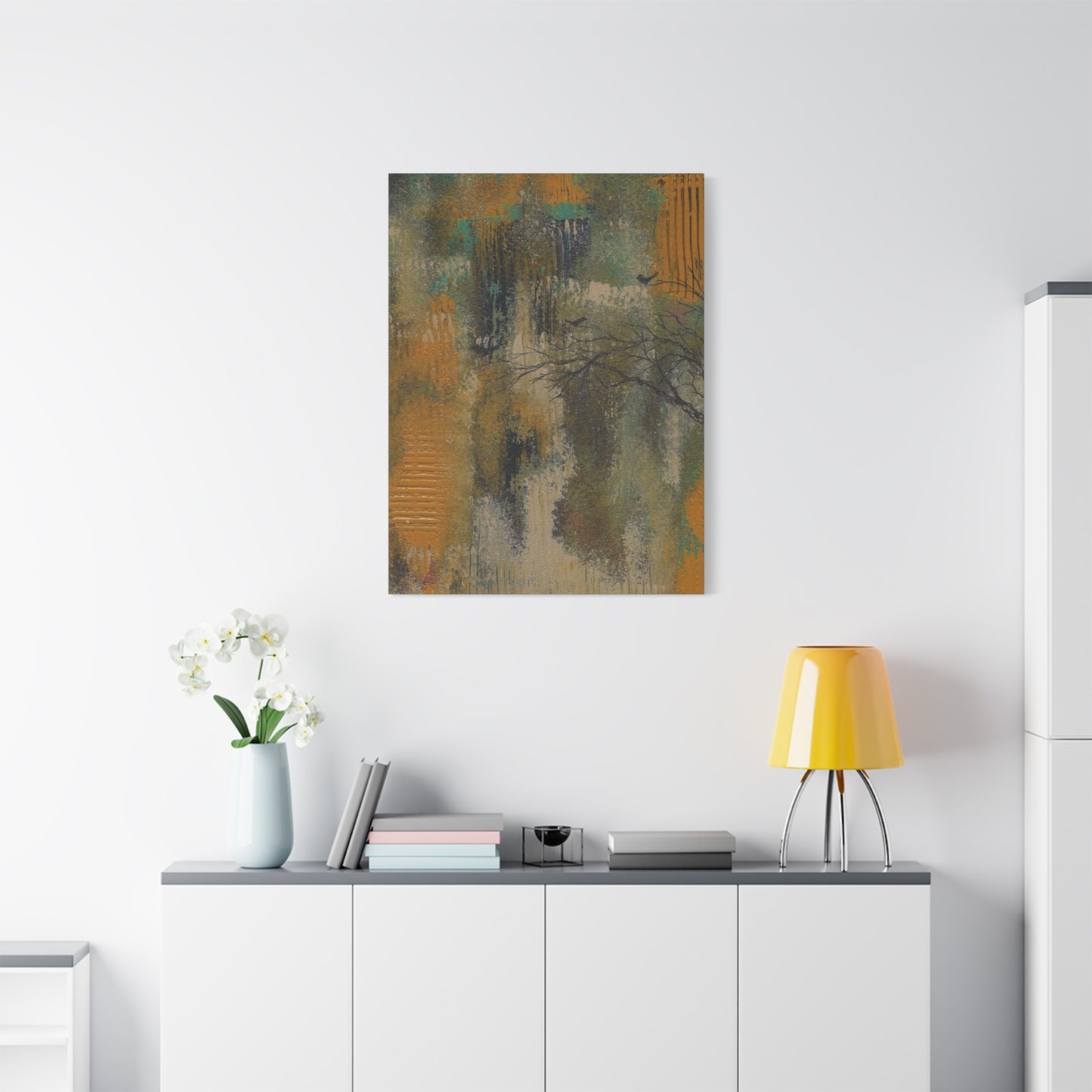 Titled "Sanctuary" Abstract On Canvas