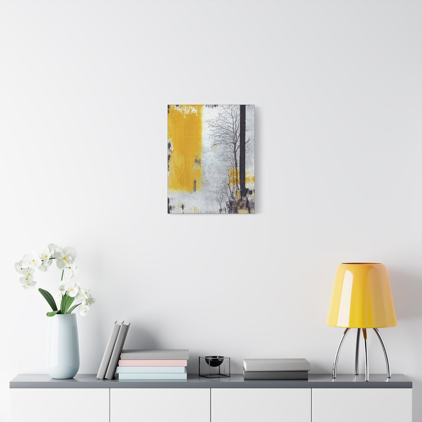 Titled "When The Sun Rises" Abstract On Canvas