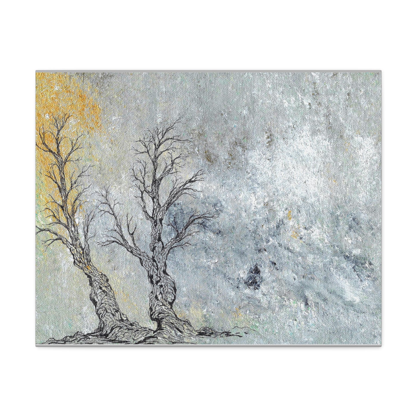 Titled "Trees In The Forest Of Life" Abstract On Canvas