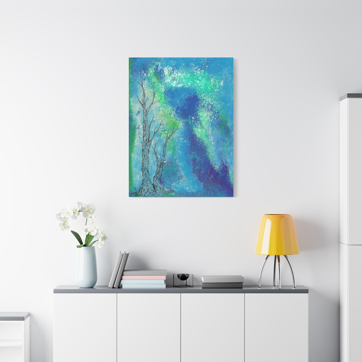 Titled "Into The Unknown" Abstract On Canvas