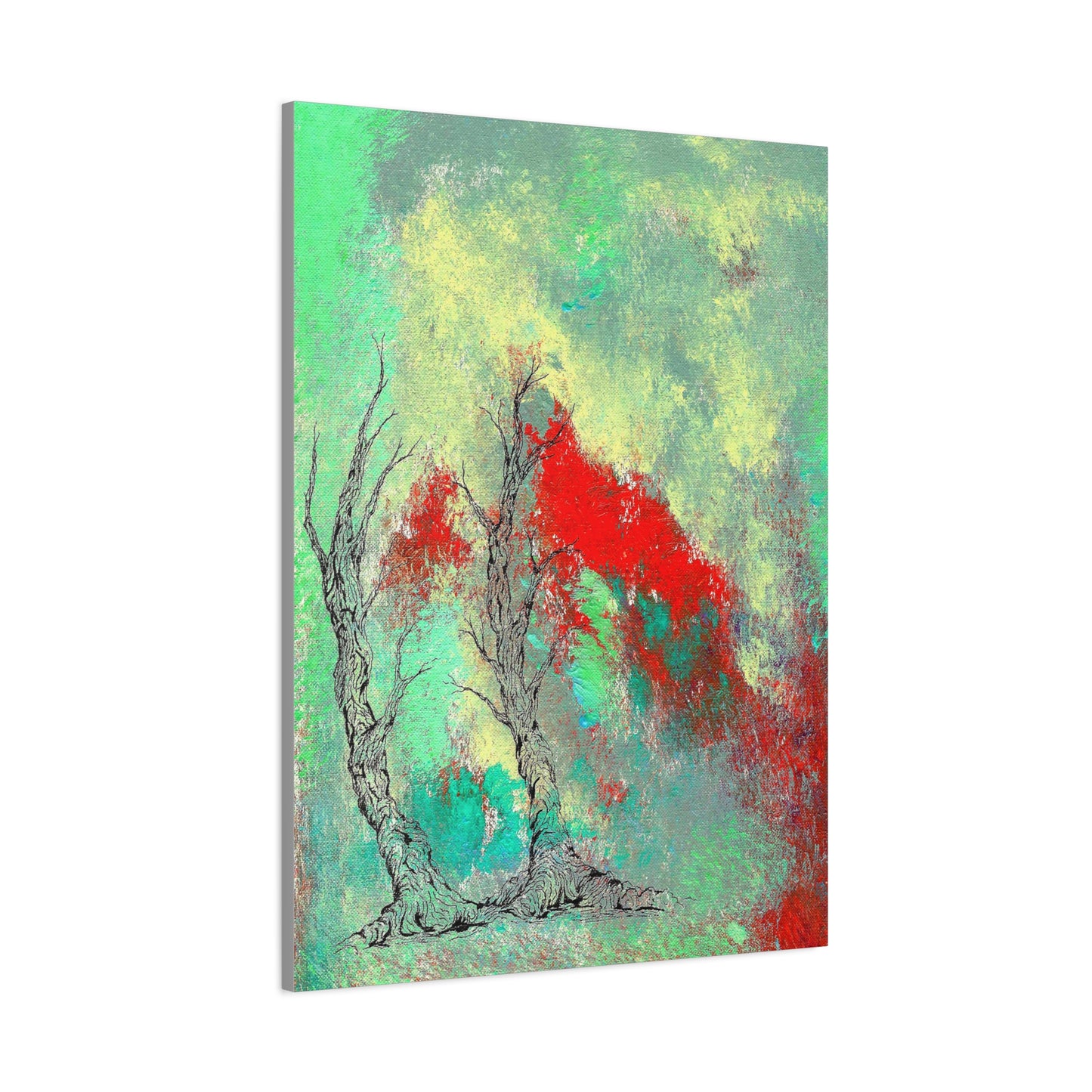 Titled "Retro Done This Way" Abstract On Canvas