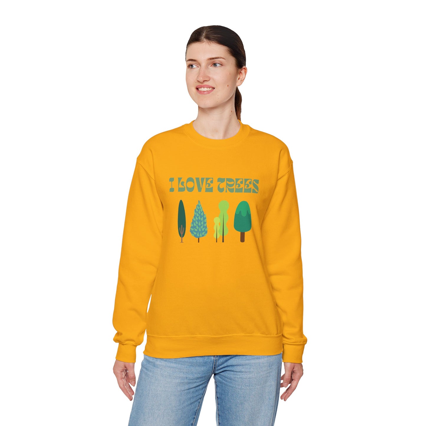 I Love Trees Sweatshirt Unisex In Multiple Colors