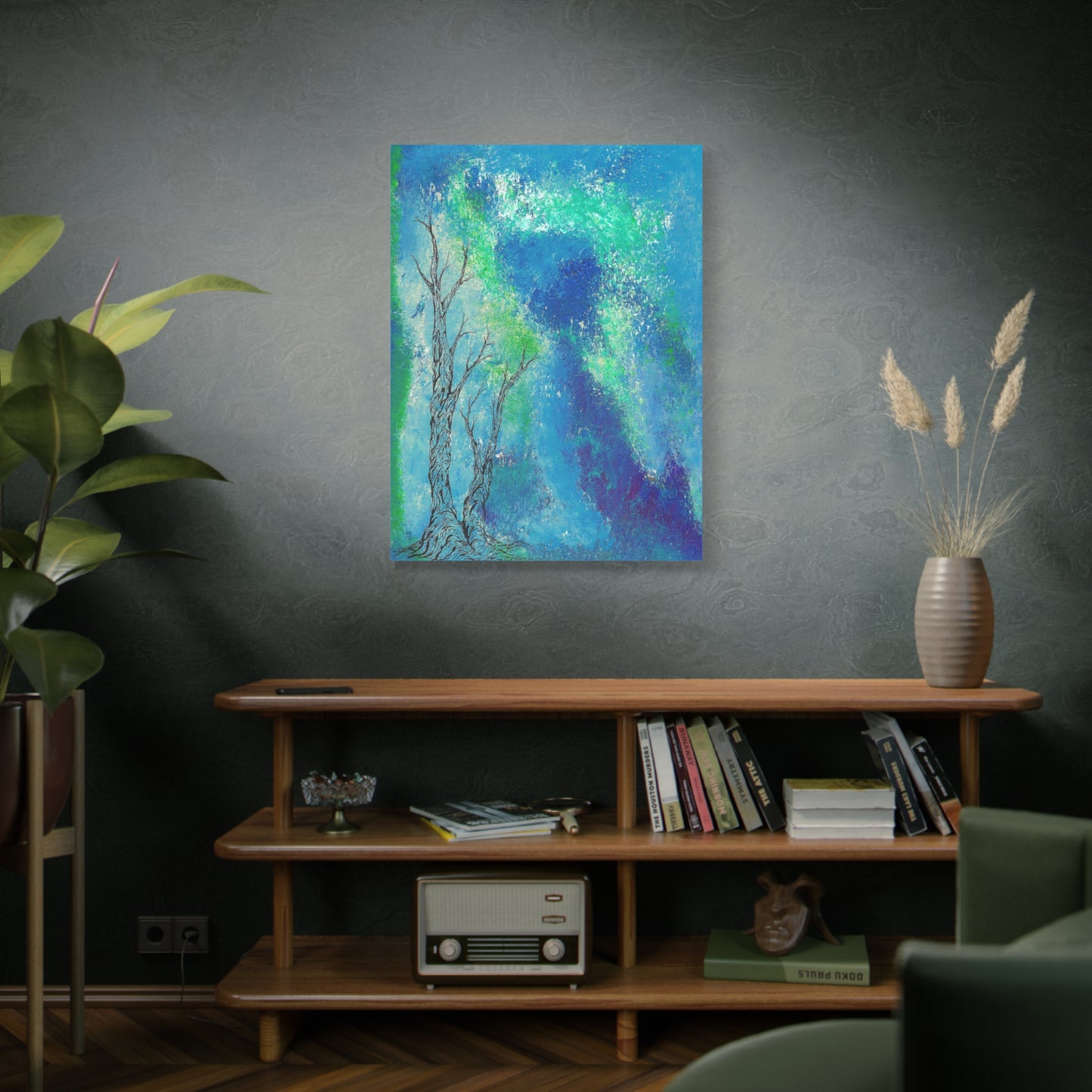 Titled "Into The Unknown" Abstract On Canvas
