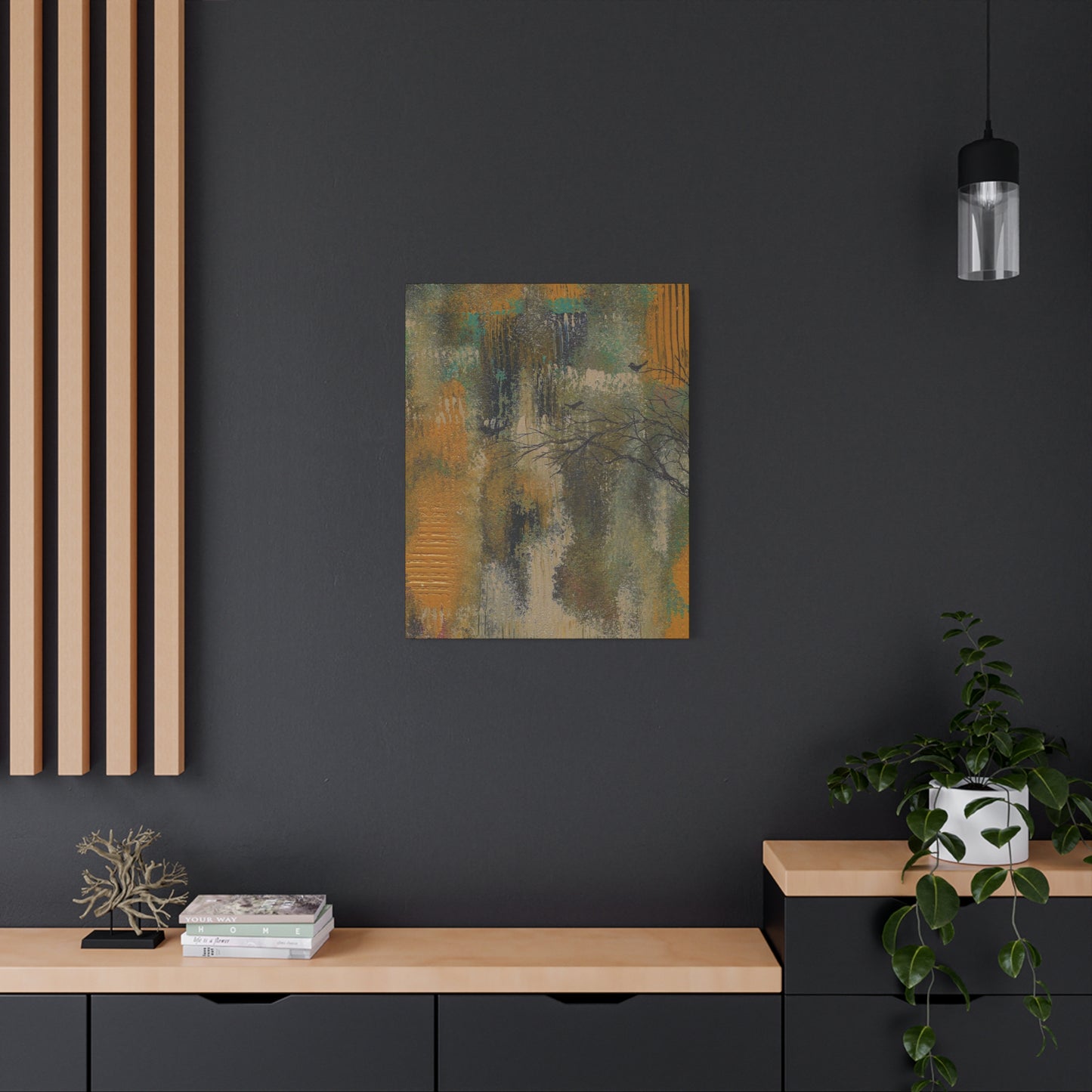 Titled "Sanctuary" Abstract On Canvas