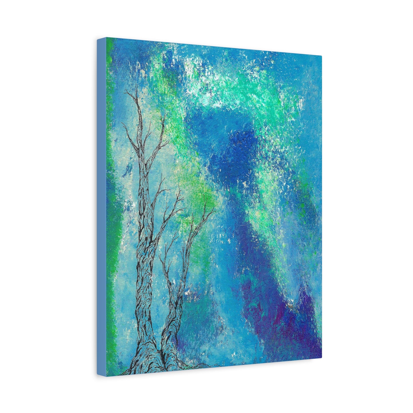 Titled "Into The Unknown" Abstract On Canvas