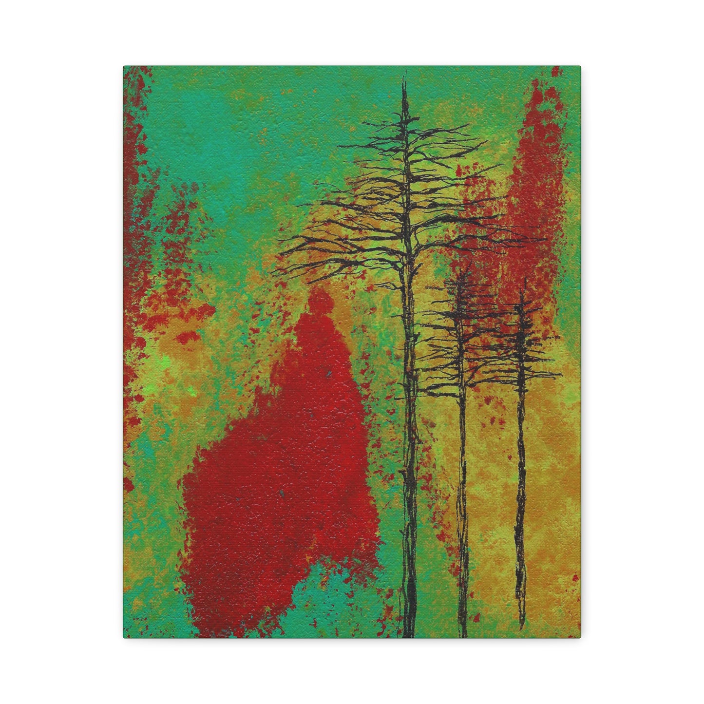 Titled "Density" Acrylic And Ink On Canvas