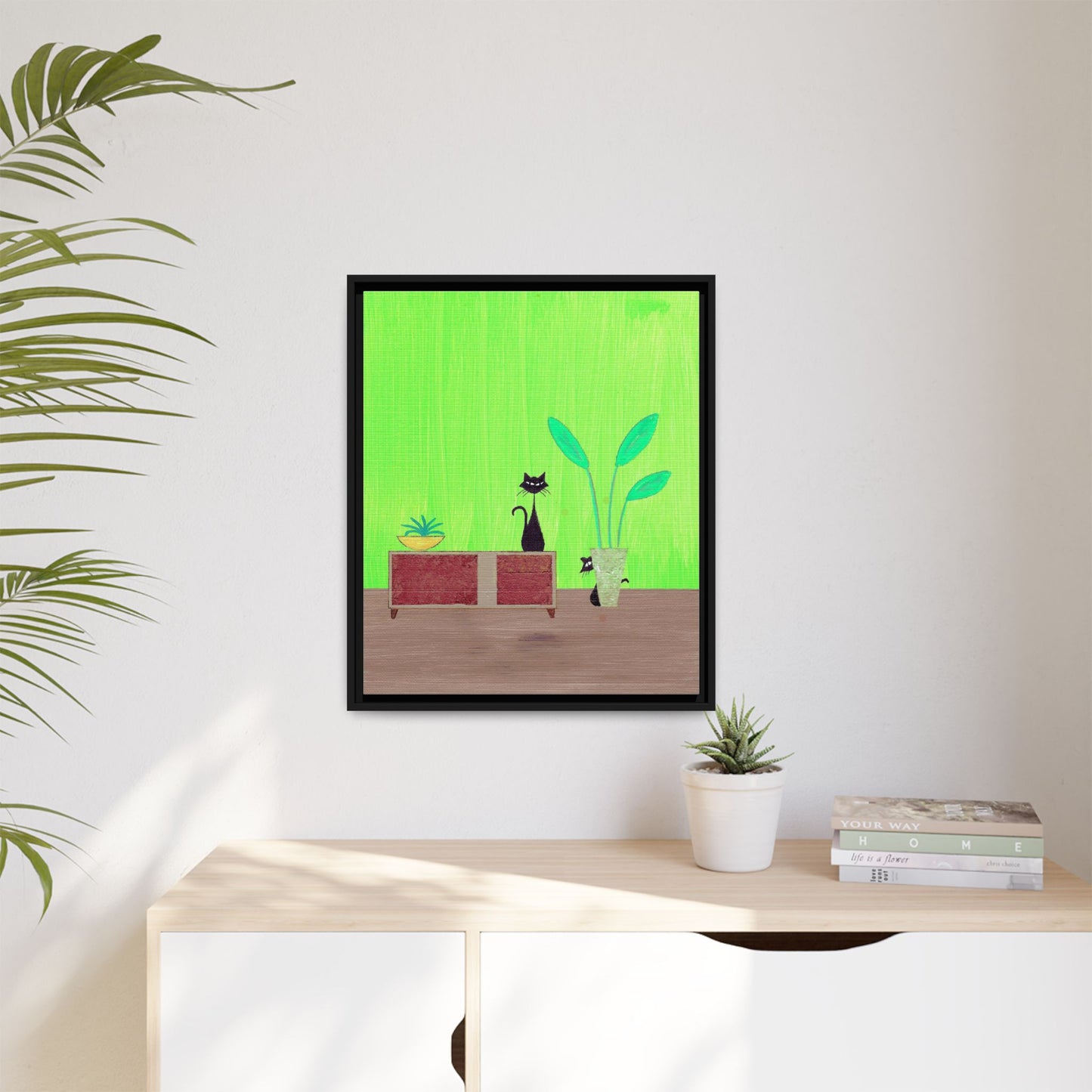 Peek-A-Boo Vintage Inspired Framed Canvas Print