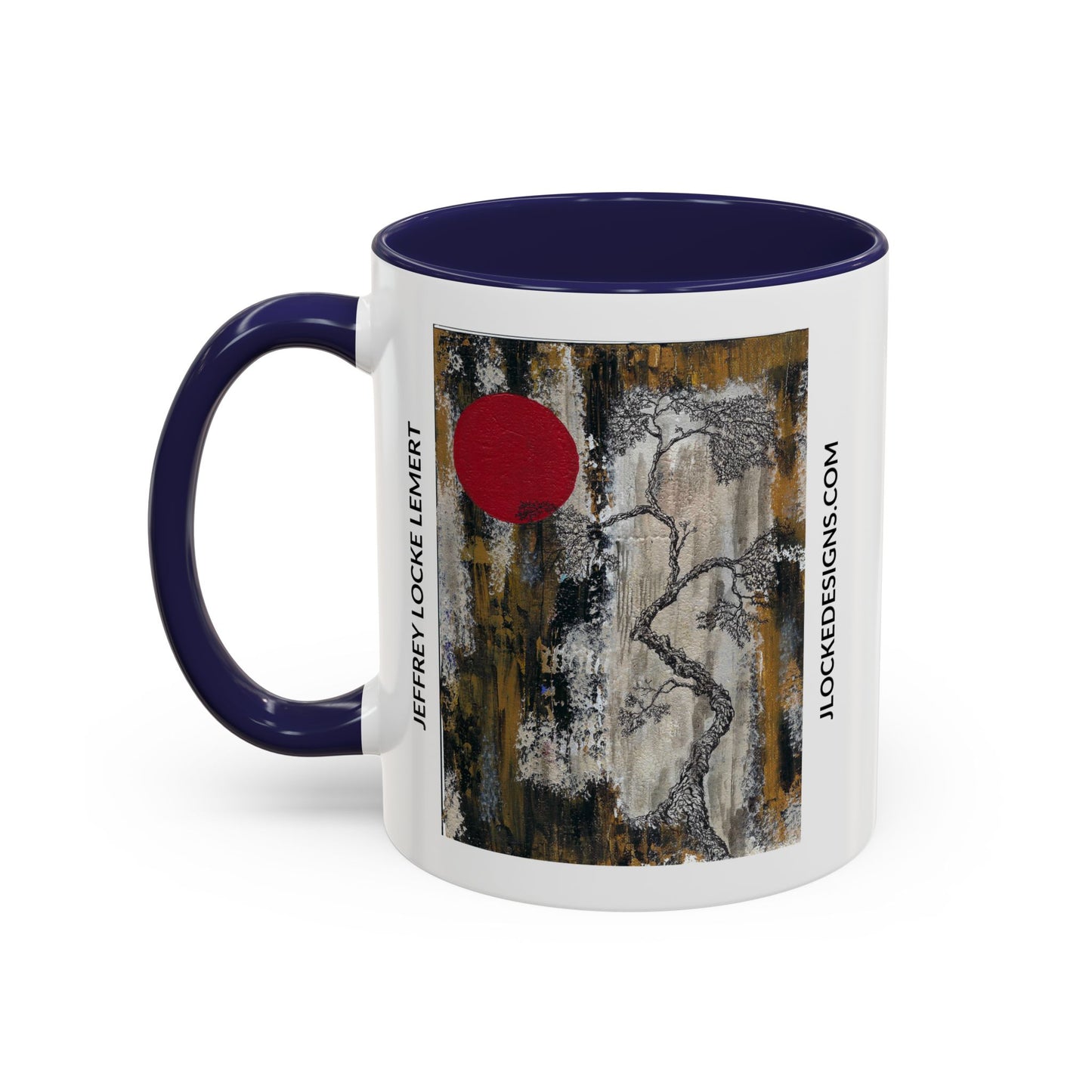 Coffee Mug With Original Art Design When The Red Moon Rises