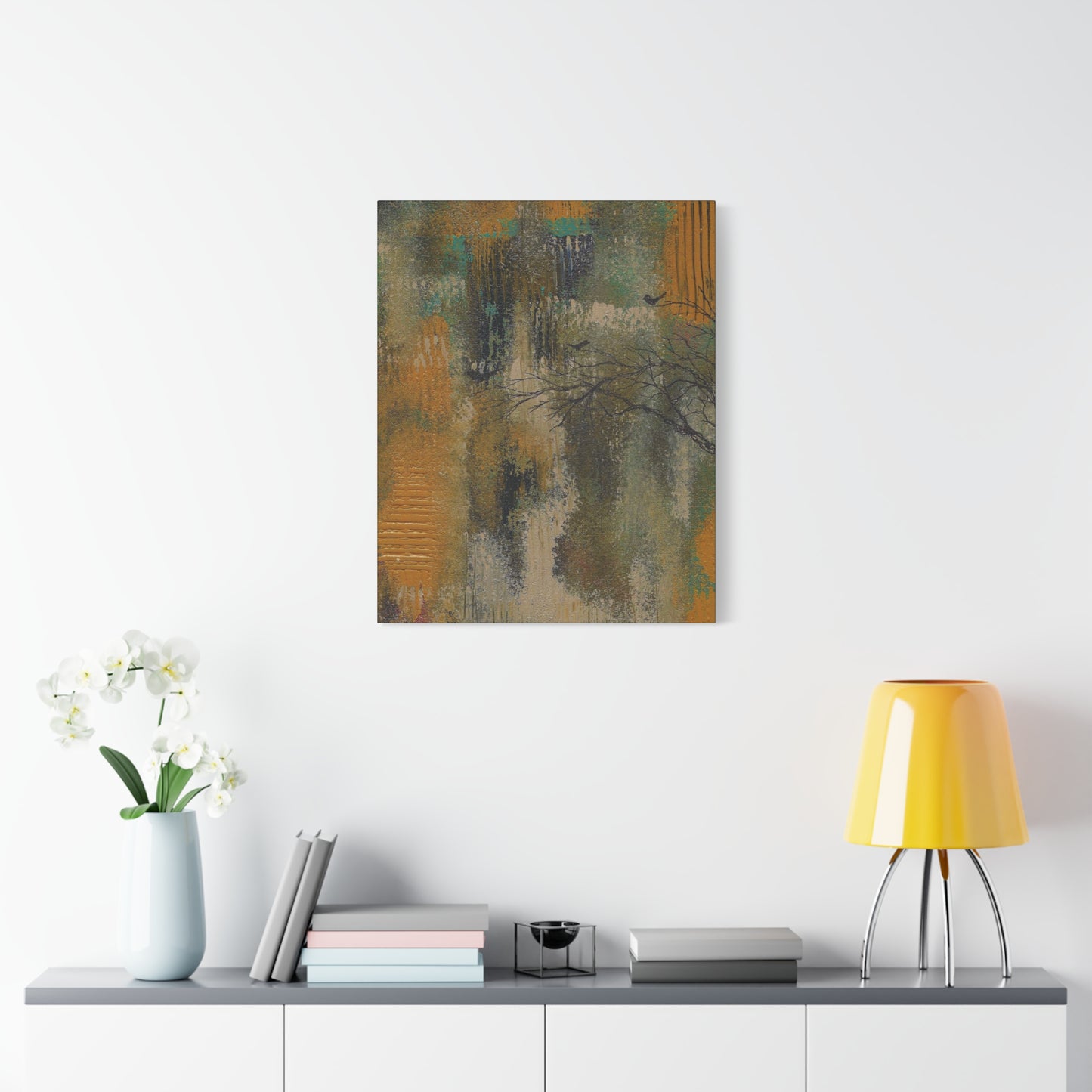 Titled "Sanctuary" Abstract On Canvas