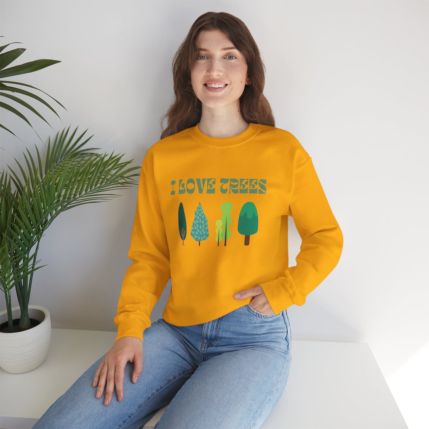 I Love Trees Sweatshirt Unisex In Multiple Colors