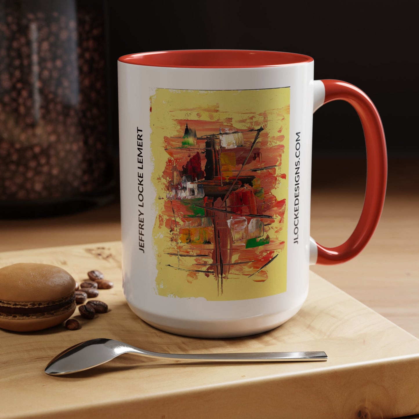 Coffee Mug With Original Art Design In The Harbor