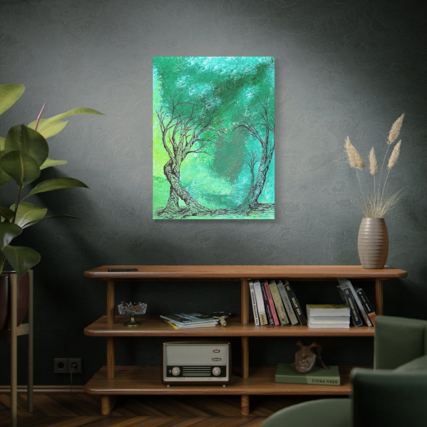 Titled "The Portal" Abstract On Canvas