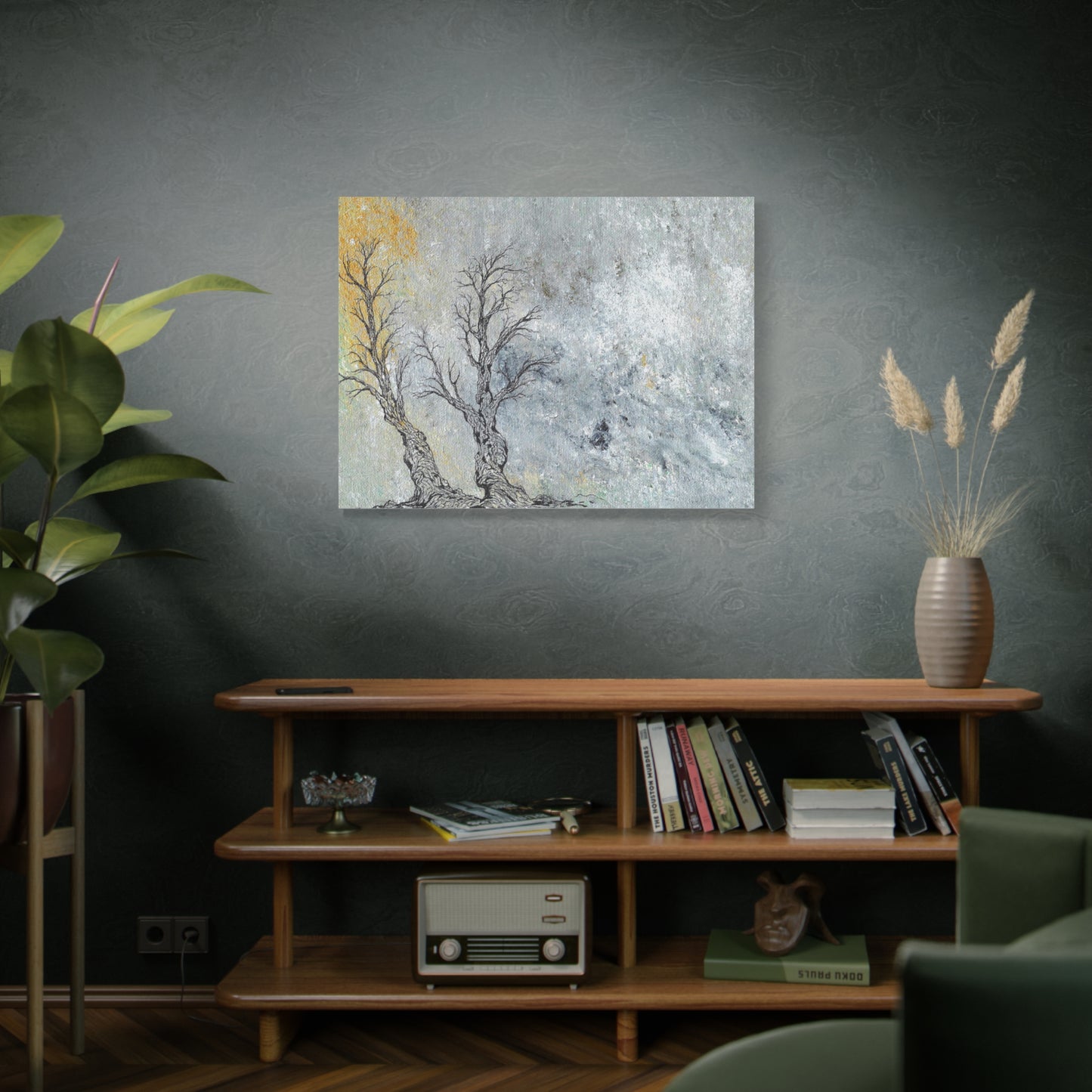 Titled "Trees In The Forest Of Life" Abstract On Canvas