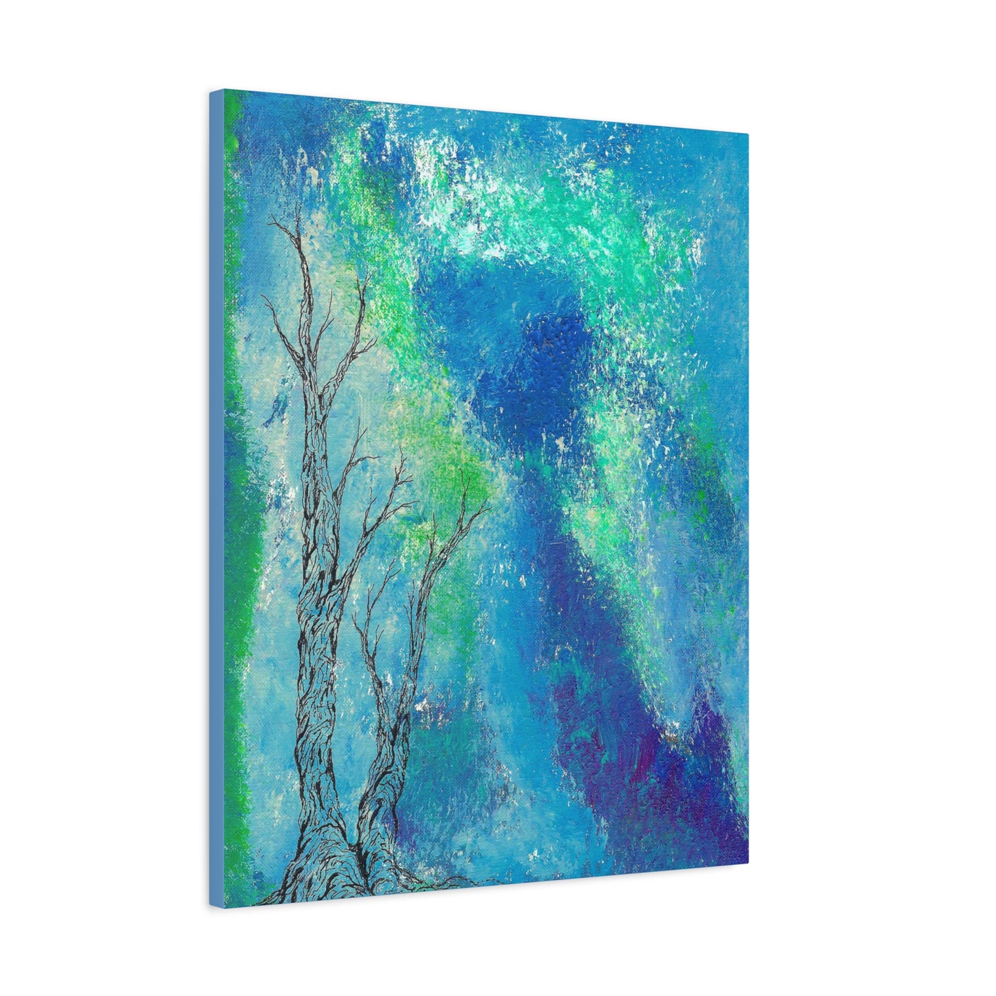 Titled "Into The Unknown" Abstract On Canvas