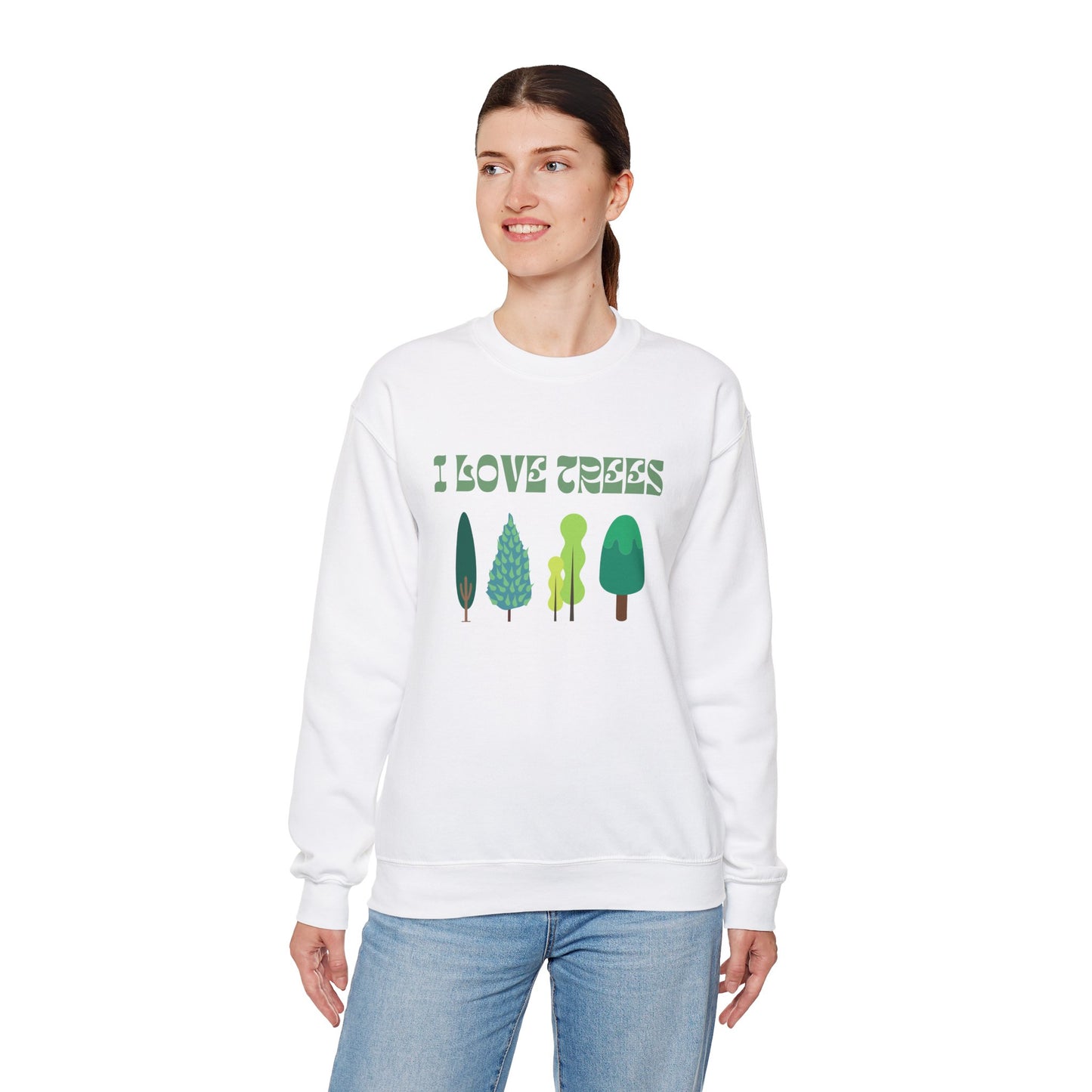 I Love Trees Sweatshirt Unisex In Multiple Colors