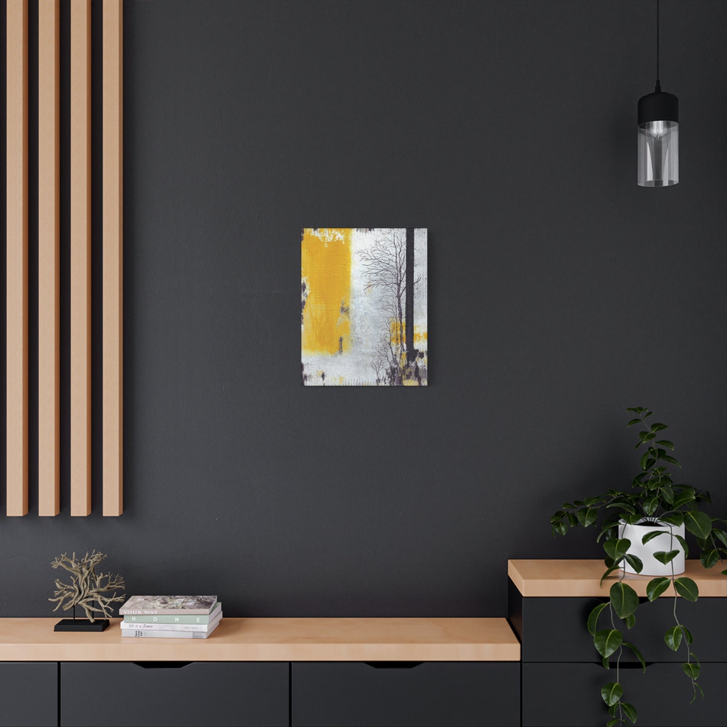 Titled "When The Sun Rises" Abstract On Canvas