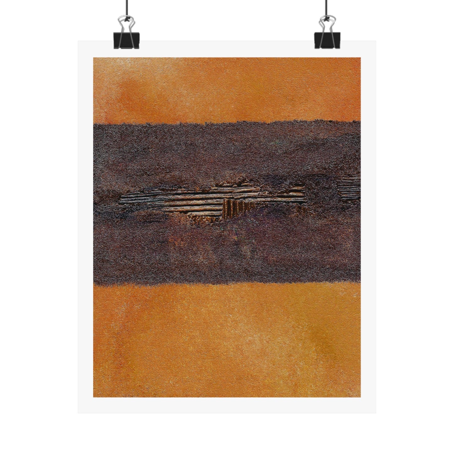 Titled "Horizon" Art Print On Paper In 4 Sizes