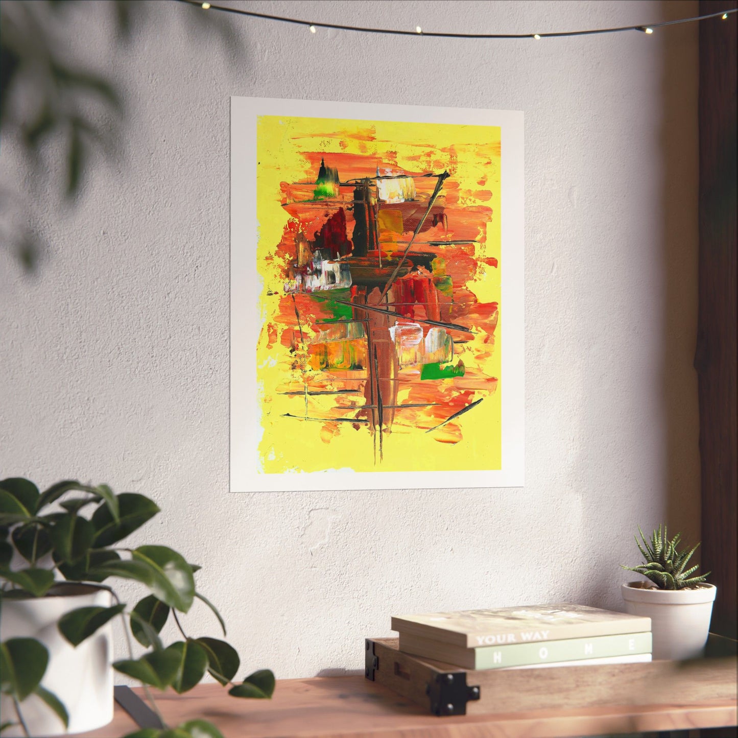 Titled 'In The Harbor' Art Print On Paper In 4 Sizes