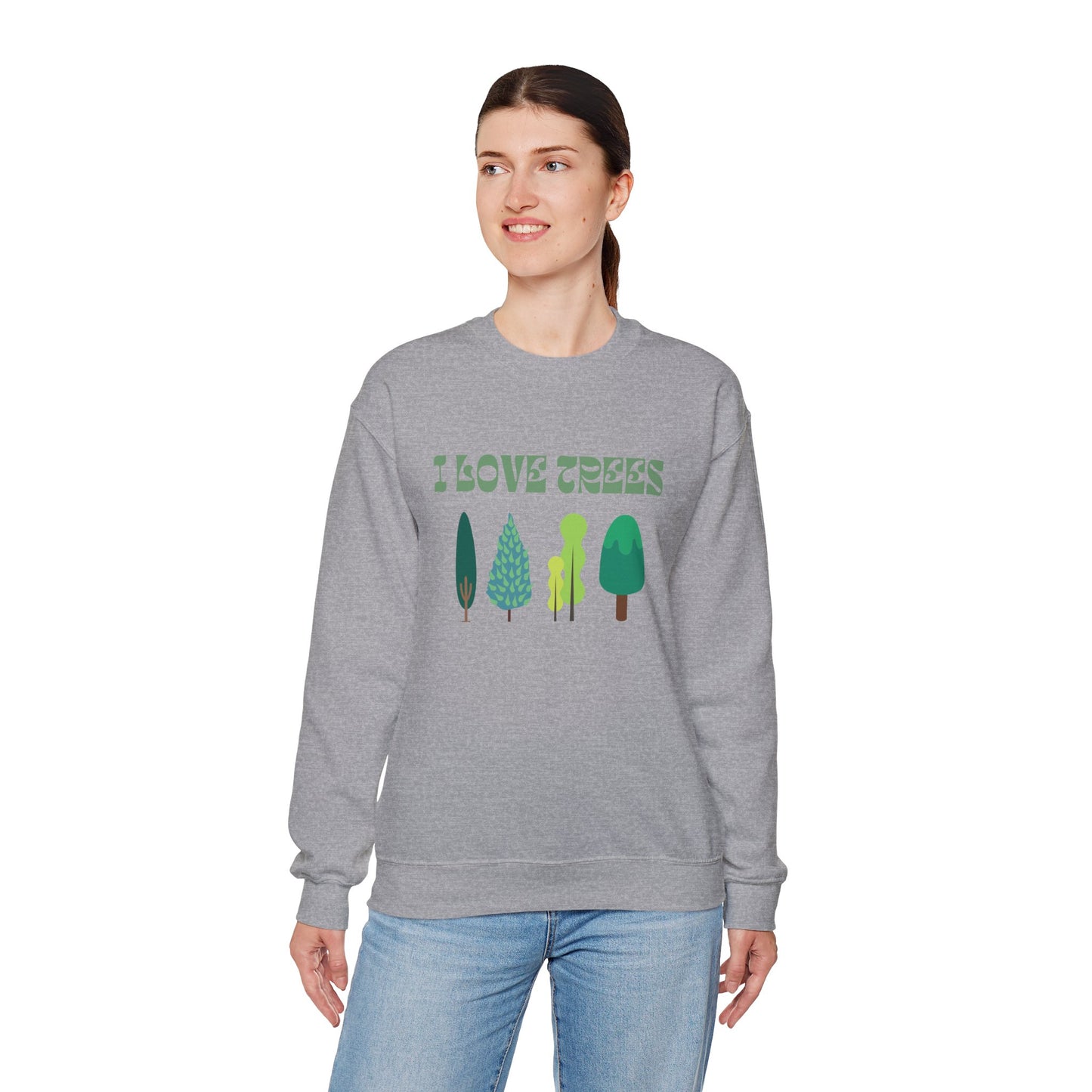 I Love Trees Sweatshirt Unisex In Multiple Colors