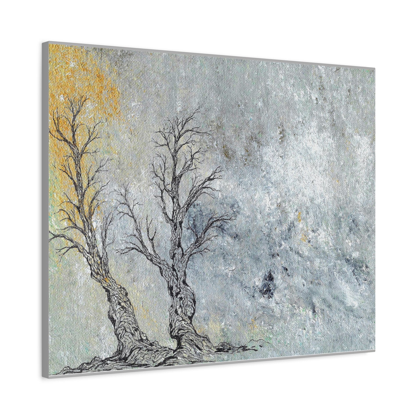 Titled "Trees In The Forest Of Life" Abstract On Canvas