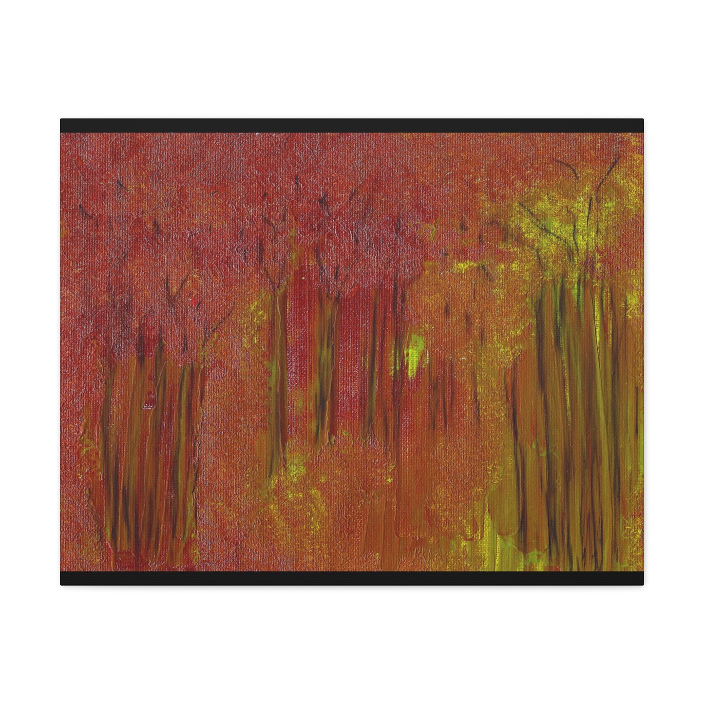 Titled "The Whispering Forest" Abstract On Canvas