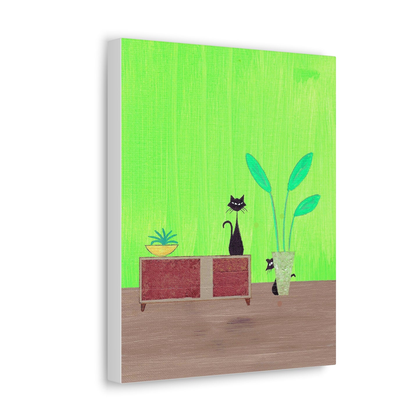 Peek-A-Boo Vintage Inspired Canvas Print