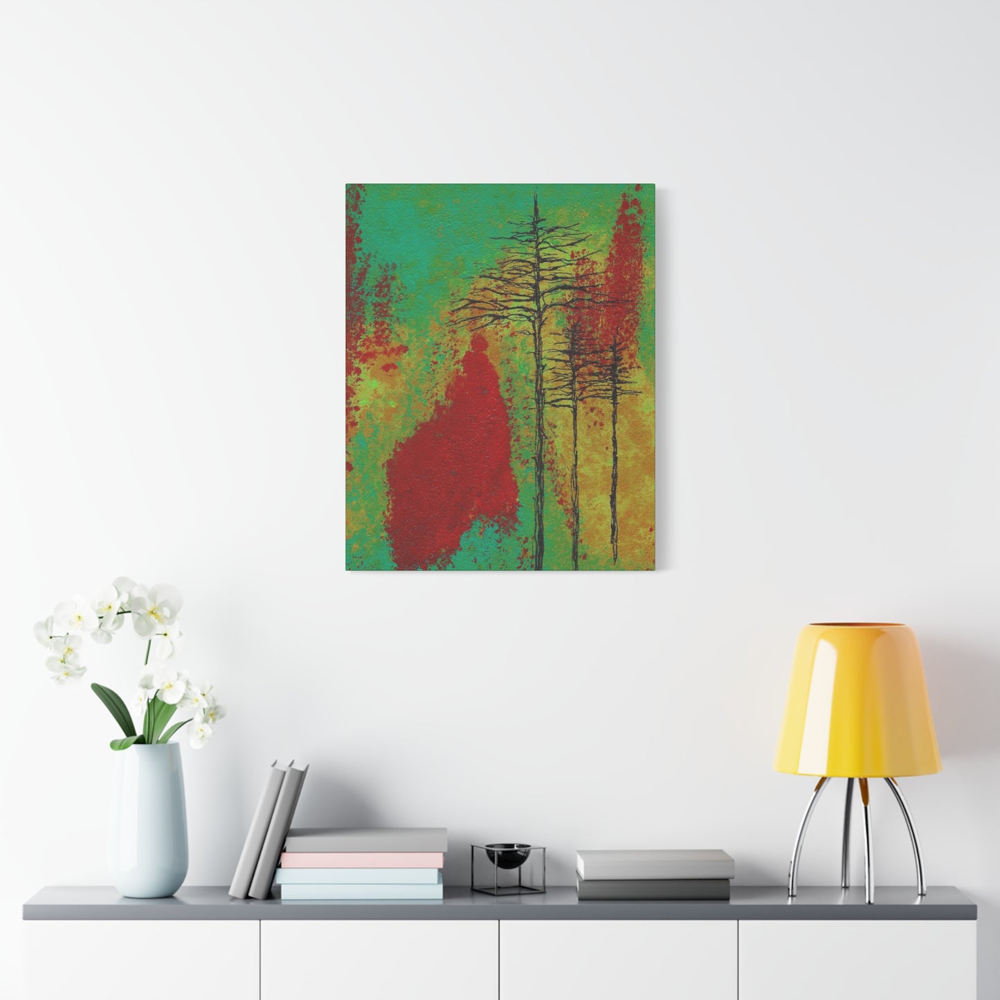 Titled "Density" Acrylic And Ink On Canvas