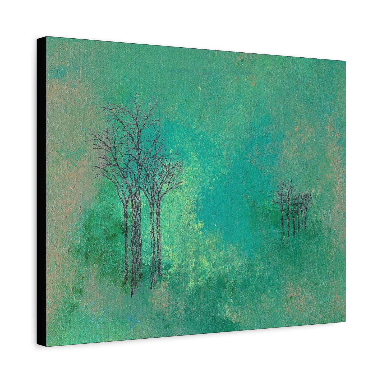 Titled "Trees In The Clouds" Abstract On Canvas