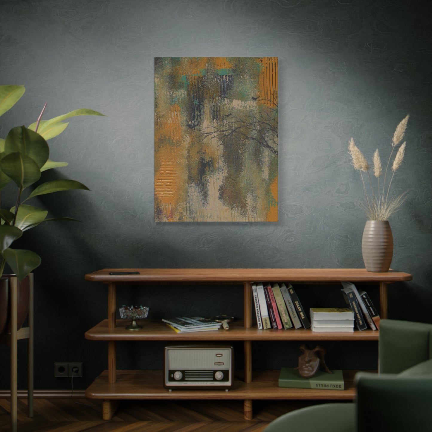 Titled "Sanctuary" Abstract On Canvas