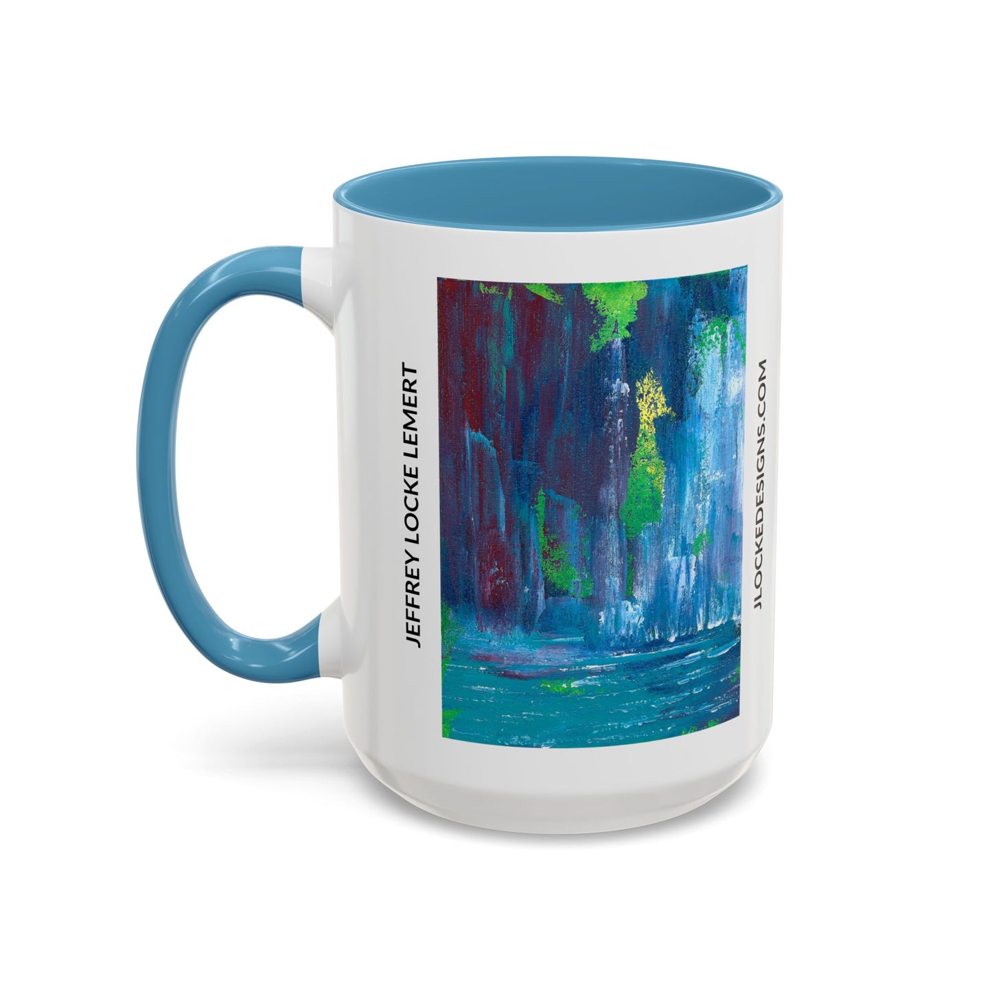 Coffee Mug With Original Art Design Waterfall